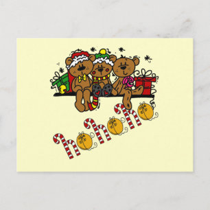 Ho Ho Ho Teddy Bears Briefkaart