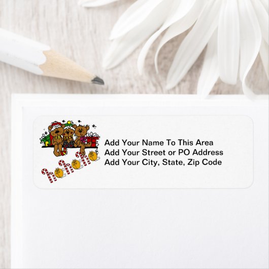 Ho Ho Ho Teddy Bears Etiket (Insitu)