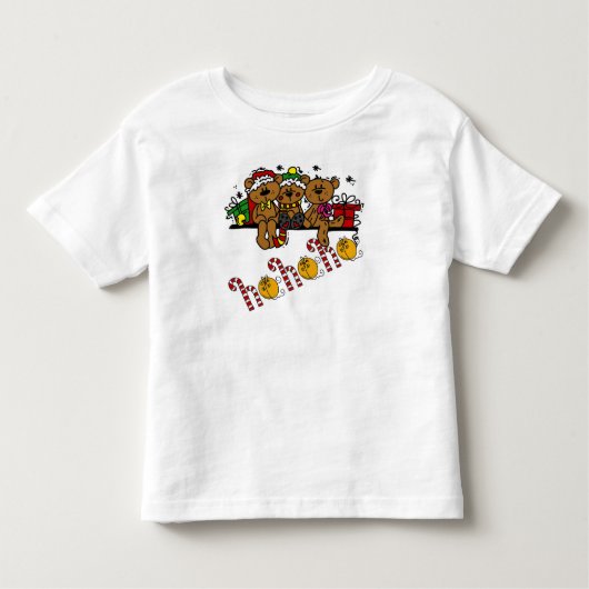 Ho Ho Ho Teddy Bears Kinder Shirts (Voorkant)