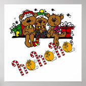 Ho Ho Ho Teddy Bears Poster (Voorkant)