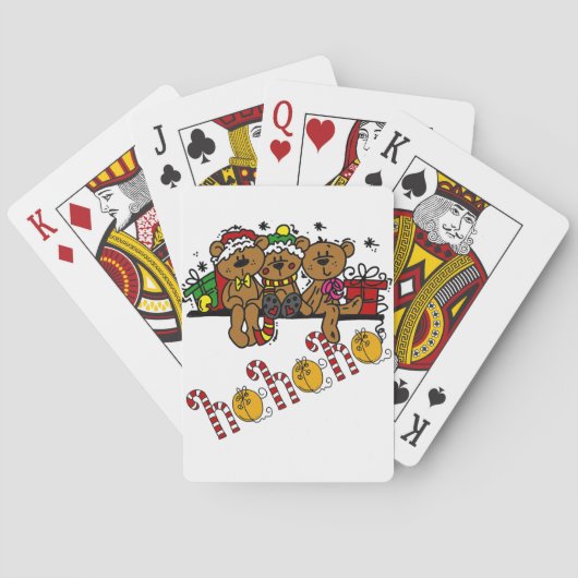 Ho Ho Ho Teddy Bears Speelkaarten (Achterkant)