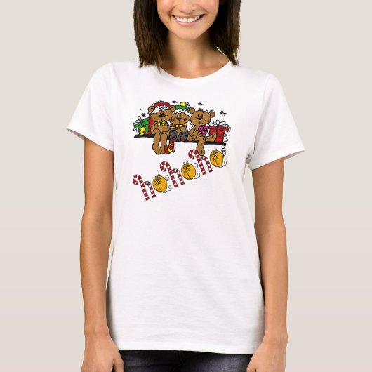 Ho Ho Ho Teddy Bears T-shirt (Voorkant)