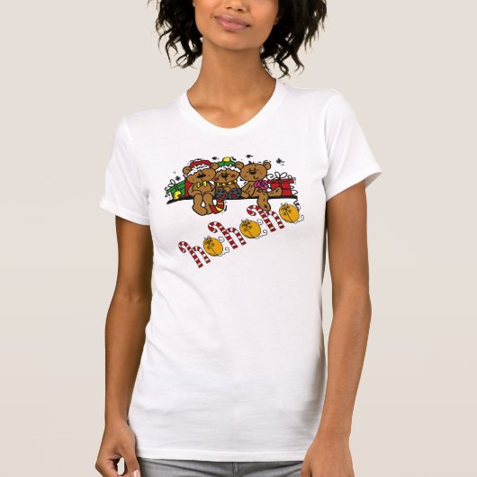 Ho Ho Ho Teddy Bears T-shirt (Voorkant)