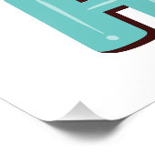 Ho Ho Ho Typografie Foto Afdruk (Hoek)