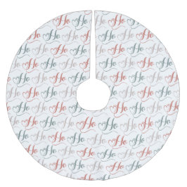 Ho Ho Ho Typografie Patroon Kerstboom Rok