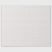 Ho Ho Ho Typography Pattern Cadeaupapier (Vlak)