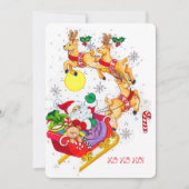 Ho! Ho! Ho! Uitnodiging voor het feest (Voorkant)