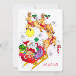 Ho! Ho! Ho! Uitnodiging voor het feest