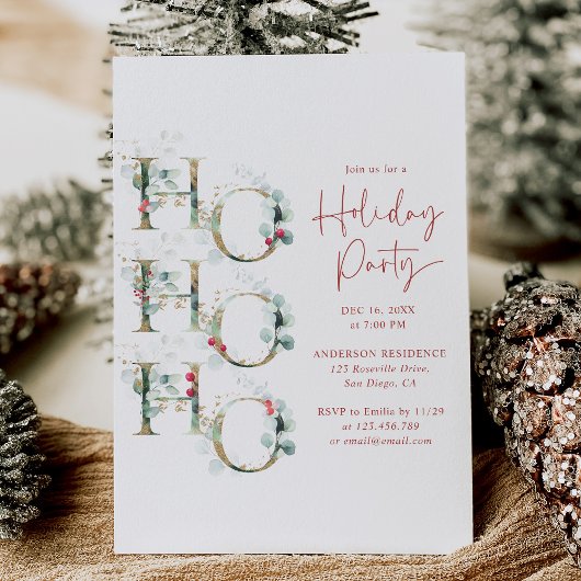 Ho Ho Ho Vakantie Feest Kaart