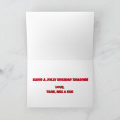 Ho Ho Ho Vakantie Kaart (Binnen)