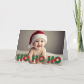 Ho Ho Ho Vakantie Kaart (Voorkant)