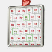 "Ho Ho Ho" Vakantie Periodiek Tafel Ornament (Links)