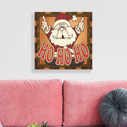 Ho Ho Ho Vakantie Sinterklaas Canvas (Insitu (Woonkamer))