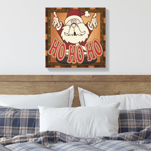 Ho Ho Ho Vakantie Sinterklaas Canvas (Insitu (Slaapkamer))