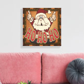Ho Ho Ho Vakantie Sinterklaas Canvas Afdruk (Insitu (Woonkamer))