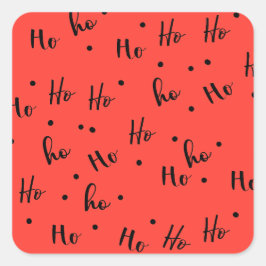Ho ho ho vierkante sticker
