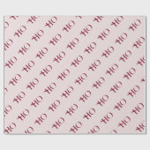 Ho Ho Ho Vintage Elegant Christmas Cadeaupapier (Vlak)