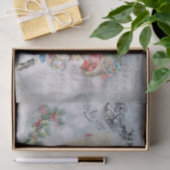 "Ho Ho Ho" Vintage Kerstmis Tissuepapier (Geschenk)