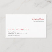 HO HO HO VISITEKAARTJE (Achterkant)