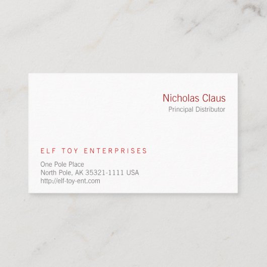 HO HO HO VISITEKAARTJE (Achterkant)