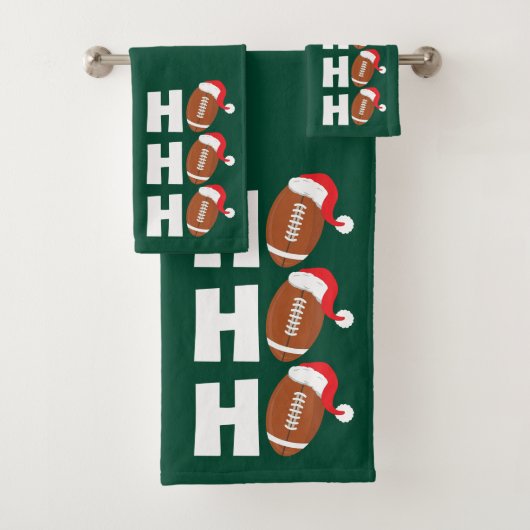Ho Ho Ho Voetbal | Grappige Kerstmis Humor Bad Handdoek (Insitu)