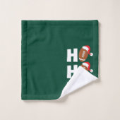 Ho Ho Ho Voetbal | Grappige Kerstmis Humor Bad Handdoek (Wasdoekje)