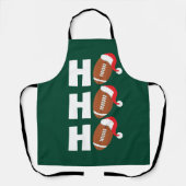 Ho Ho Ho Voetbal | Grappige Kerstmis Humor Schort (Voorkant)