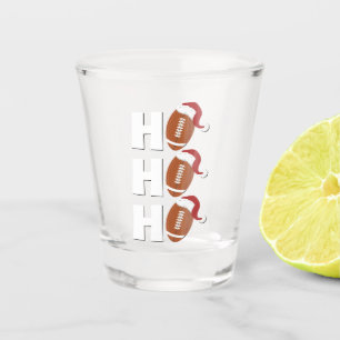 Ho Ho Ho Voetbal   Grappige Kerstmis Humor Shot Glas