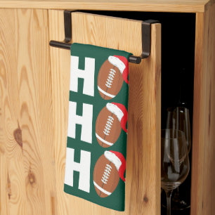 Ho Ho Ho Voetbal Grappige Kerstmis Humor Theedoek