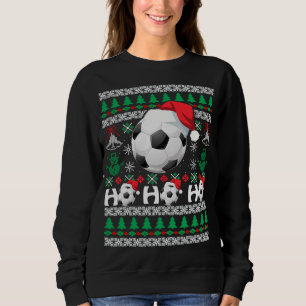 HO HO HO Voetbal Lelijke Kersttrui santa Hoed G Trui