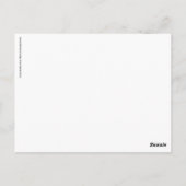 Ho! Ho! Ho! Vrolijk kerstfeest! Aangepaste kleuren Briefkaart (Achterkant)