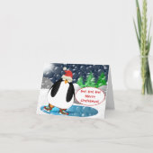 Ho!Ho!HO! Vrolijk kerstfeest! Feestdagen Kaart (Voorkant)