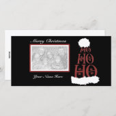 Ho Ho Ho – Vrolijk kerstfeest Feestdagenkaart (Voorkant / Achterkant)