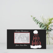 Ho Ho Ho – Vrolijk kerstfeest Feestdagenkaart (Staand voorkant)