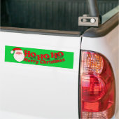 "Ho Ho Ho Vrolijk Kerstfeest" groene auto bumper s Bumpersticker (Op Truck)