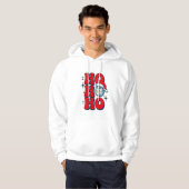 Ho ho ho vrolijk kerstfeest hoodie (Voorkant volledig)