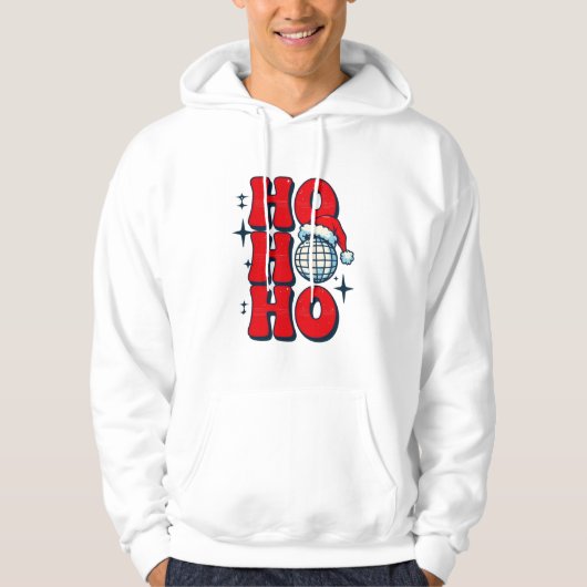 Ho ho ho vrolijk kerstfeest hoodie (Voorkant)