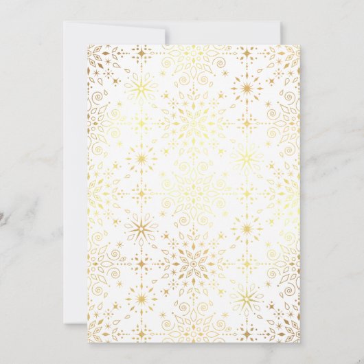 Ho Ho Ho Vrolijk Kerstfeest Kaarten Faux Gold Foli (Achterkant)