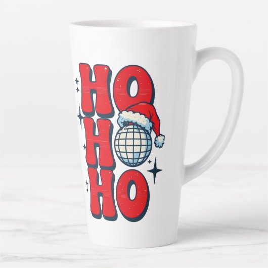 Ho ho ho vrolijk kerstfeest latte mok (Rechts)