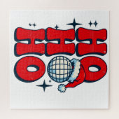 Ho ho ho vrolijk kerstfeest legpuzzel (Horizontaal)