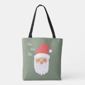 Ho ho ho Vrolijk Kerstfeest Schattige Sinterklaas Tote Bag (Achterkant)