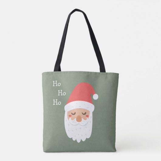 Ho ho ho Vrolijk Kerstfeest Schattige Sinterklaas Tote Bag (Achterkant)