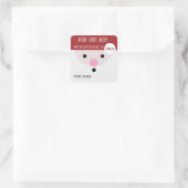 Ho, ho, ho, vrolijk kerstfeest van Santa Sticker L (Tas)