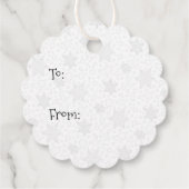 Ho Ho Ho Vrolijk Kerstman Schattige Sneeuwman Bedankjes Labels (Achterkant)