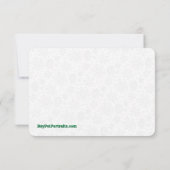 Ho Ho Ho Vrolijk Kerstman Schattige Sneeuwman Bedankkaart (Achterkant)