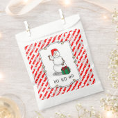 Ho Ho Ho Vrolijk Kerstman Schattige Sneeuwman Bedankzakje (Geknipt)
