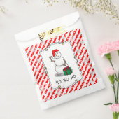 Ho Ho Ho Vrolijk Kerstman Schattige Sneeuwman Bedankzakje (Gezegeld)