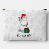Ho Ho Ho Vrolijk Kerstman Schattige Sneeuwman Etui (Voorkant)
