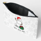 Ho Ho Ho Vrolijk Kerstman Schattige Sneeuwman Etui (Open)