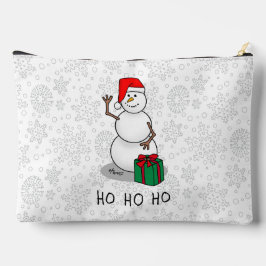 Ho Ho Ho Vrolijk Kerstman Schattige Sneeuwman Etui